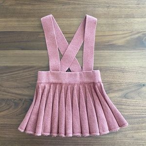 Zara pleated pinafore skirt